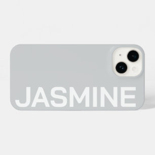 Personalised Name Simple Minimal Monogram Modern iPhone 14 Case