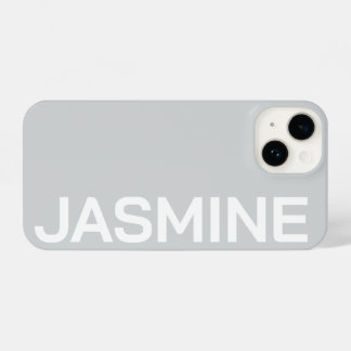 Personalised Name Simple Minimal Monogram Modern iPhone 14 Case