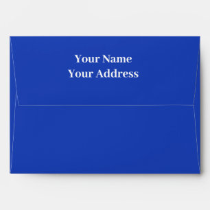 Personalised Name Simple Modern Navy blue Wedding Envelope