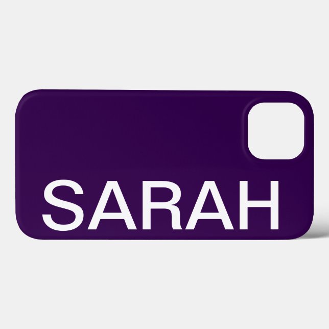 Personalised Name Simple Stylish Modern Minimal Case-Mate iPhone Case (Back (Horizontal))