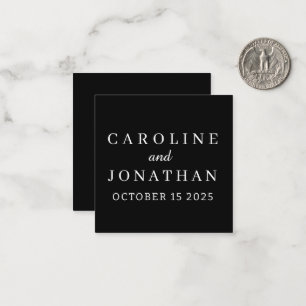 Personalised Name Simple Stylish Modern Wedding Card