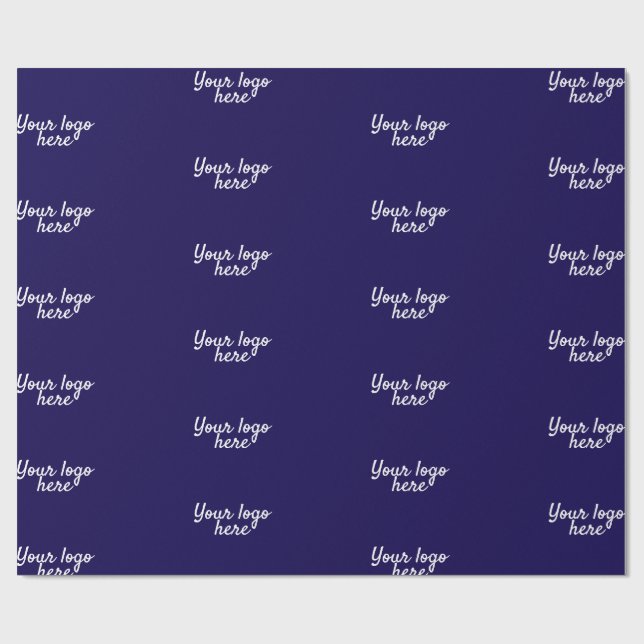 Personalised Name Simple stylish Your logo here  Wrapping Paper (Flat)