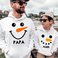 Personalised Name Snowman Matching Family