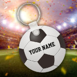 Personalised Name Soccer Ball Gift Keychain<br><div class="desc">Personalised name soccer ball gift. Designed by Thisisnotme©</div>