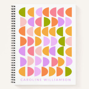 Personalised Name Spring Pastel Writing Notes Notebook