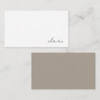 Personalised Name Stationery Enclosure Card