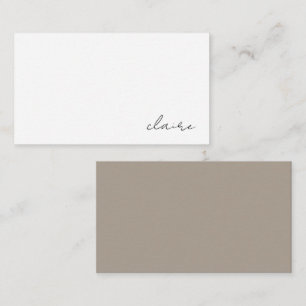 Personalised Name Stationery Enclosure Card