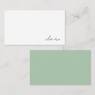 Personalised Name Stationery Enclosure Card