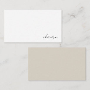 Personalised Name Stationery Enclosure Card