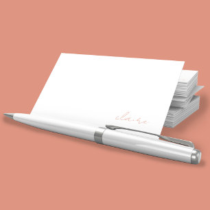 Personalised Name Stationery Enclosure Card