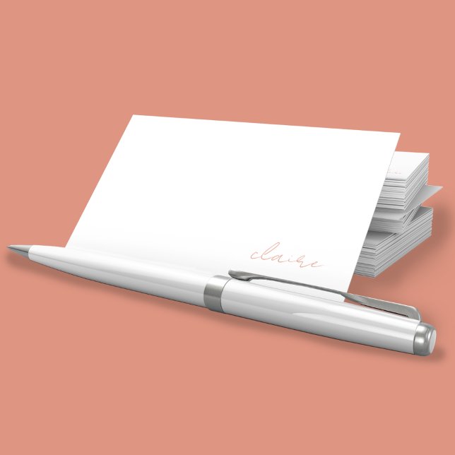 Personalised Name Stationery Enclosure Card (Creator Uploaded)