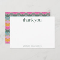 Personalised Name Stationery Modern Geometric
