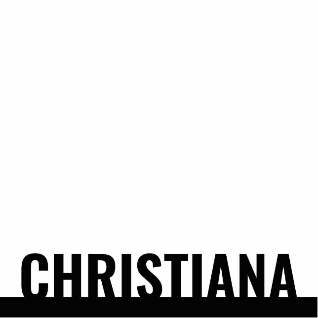 Personalised Name Statue | Your Name Statue Standing Photo Sculpture (Front)