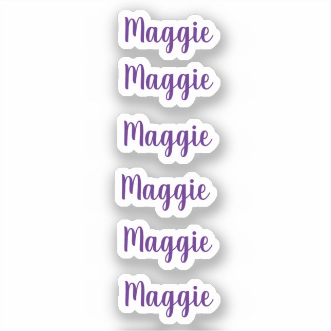 Personalised Name  Sticker (Front)