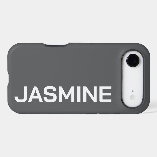 Personalised Name Stylish Minimal Monogram Modern (Back Horizontal)