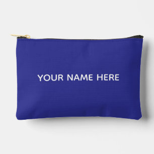 Personalised Name Stylish Modern Elegant Minimal Accessory Pouch