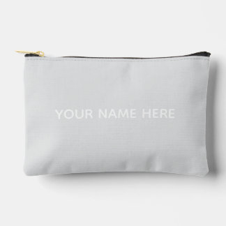 Personalised Name Stylish Modern Elegant Minimal Accessory Pouch