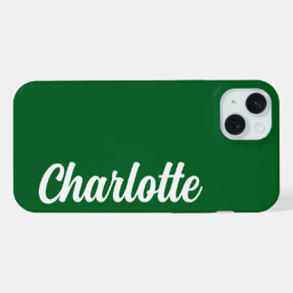 Personalised Name Stylish Modern Minimal Monogram iPhone 15 Plus Case