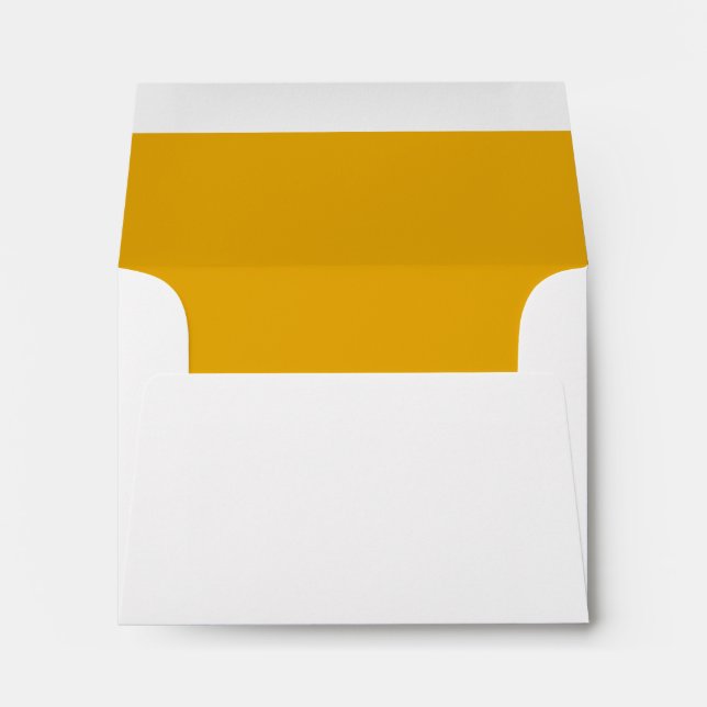 Personalised Name Stylish Modern Wedding White Envelope (Back (Bottom))