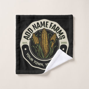Personalised NAME Sweet Corn Garden Farm Farmer  Bath Towel Set