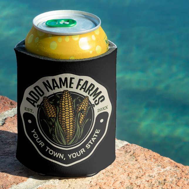 Personalised NAME Sweet Corn Garden Farm Farmer Can Cooler (Creator Uploaded)