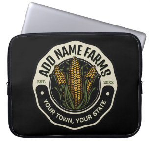 Personalised NAME Sweet Corn Garden Farm Farmer Laptop Sleeve
