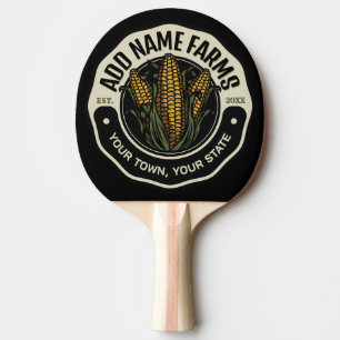 Personalised NAME Sweet Corn Garden Farm Farmer Ping Pong Paddle