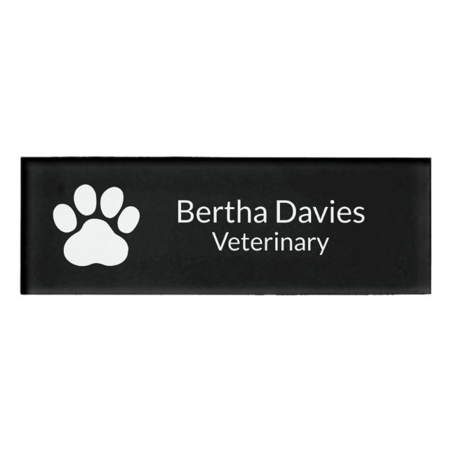 Personalised Name Tag Badge,Name Plate Tag,Badge  (Front)