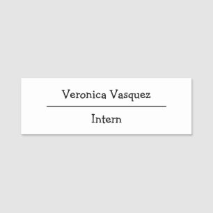 Personalised Name Tag Identification