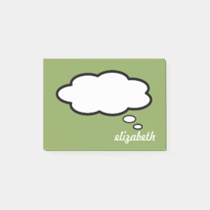 Personalised Name Talk Bubble Post-it Notes