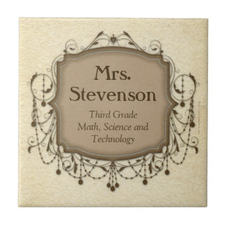 Personalised Name Teacher Classroom Sign Plaque Tile