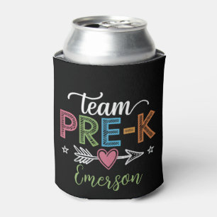 Personalised Name Team Pre-K PreSchool Teacher Can Cooler