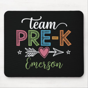 Personalised Name Team Pre-K PreSchool Teacher Mouse Mat