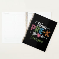 Personalised Name Team Pre-K PreSchool Teacher 