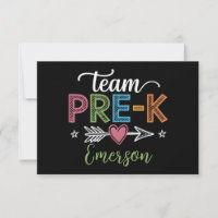 Personalised Name Team Pre-K PreSchool Teacher 