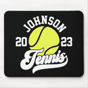 Personalised NAME Tennis Player Racket Ball Court Mouse Mat