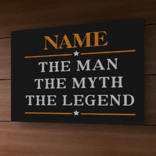 Personalised Name The Man The Myth The Legend Banner