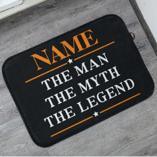 Personalised Name The Man The Myth The Legend Bath Mat