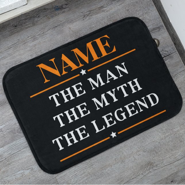 Personalised Name The Man The Myth The Legend Bath Mat (Creator Uploaded)