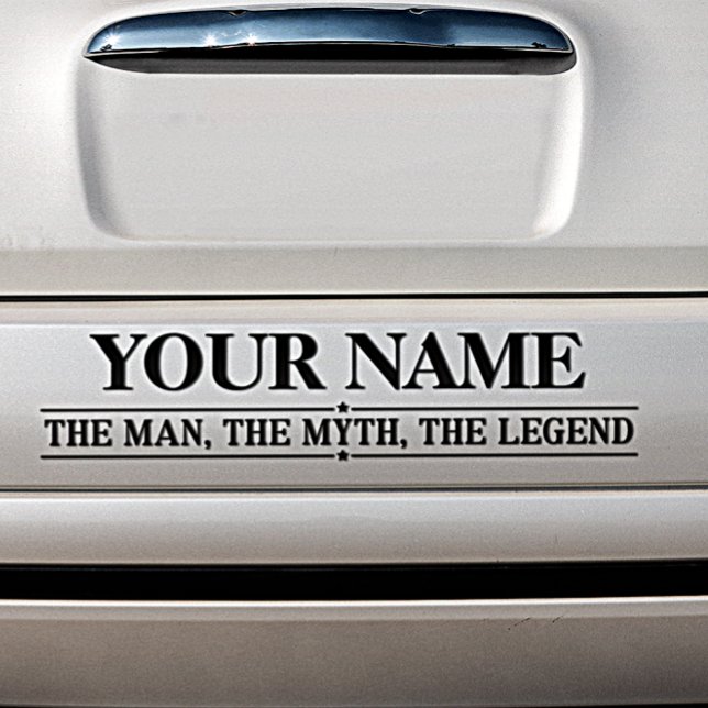 Personalised Name The Man The Myth The Legend Bumper Sticker (Creator Uploaded)