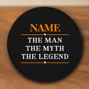 Personalised Name The Man The Myth The Legend Ceramic Knob