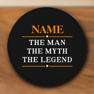 Personalised Name The Man The Myth The Legend Ceramic Knob