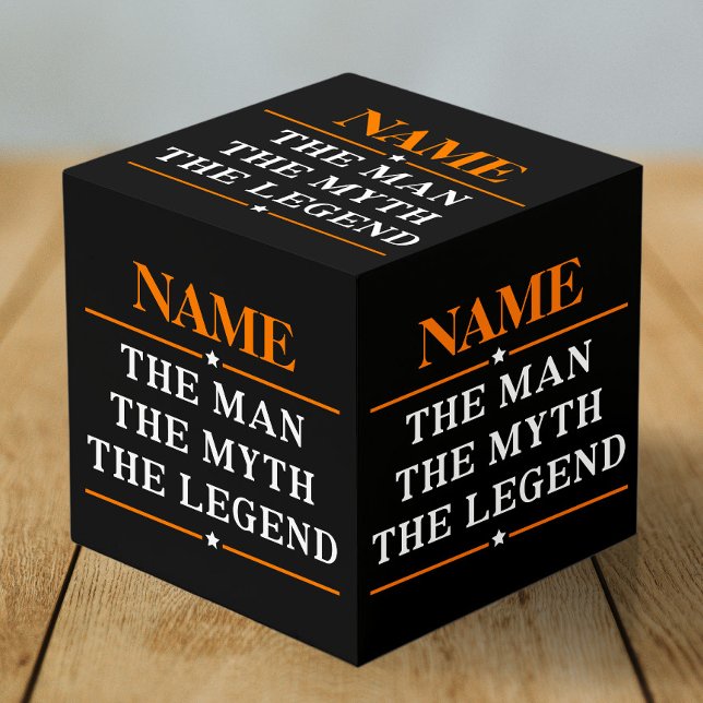 Personalised Name The Man The Myth The Legend Cube (Creator Uploaded)