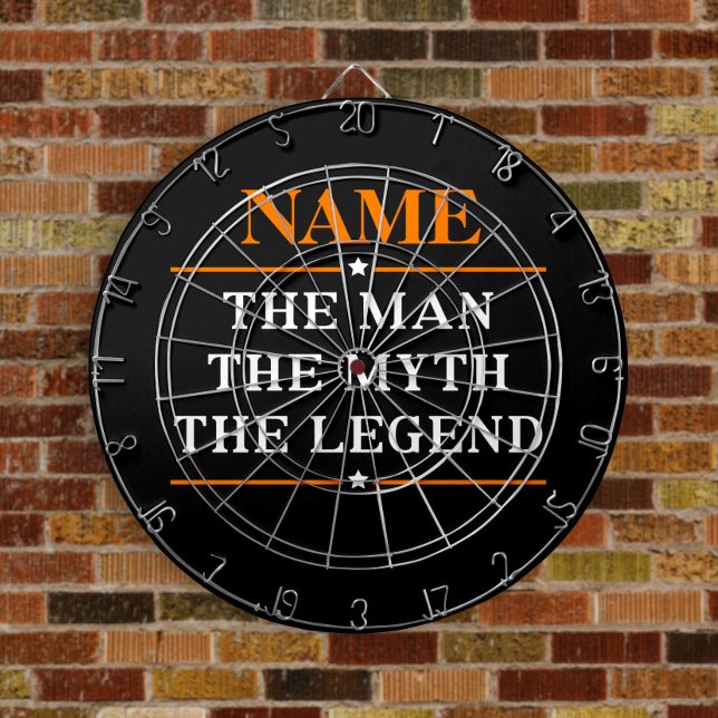Personalised Name The Man The Myth The Legend Dartboard (Creator Uploaded)