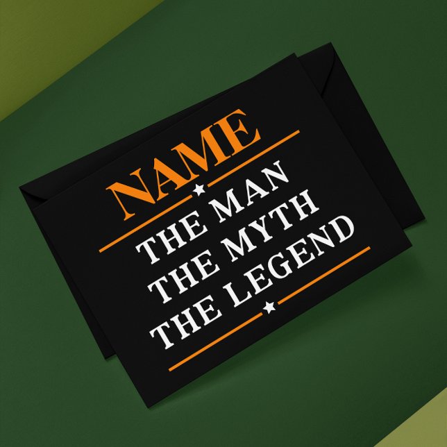 Personalised Name The Man The Myth The Legend Envelopes (Creator Uploaded)