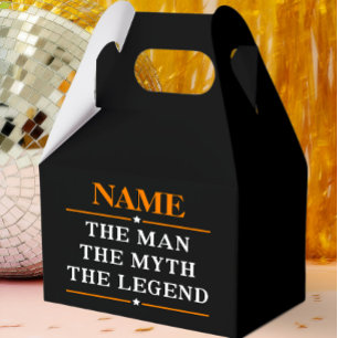 Personalised Name The Man The Myth The Legend Favour Box