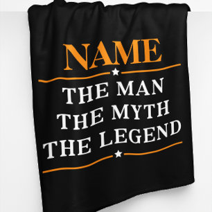 Personalised Name The Man The Myth The Legend Fleece Blanket