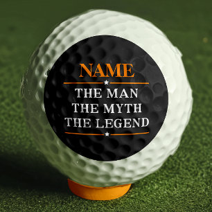 Personalised Name The Man The Myth The Legend Golf Balls