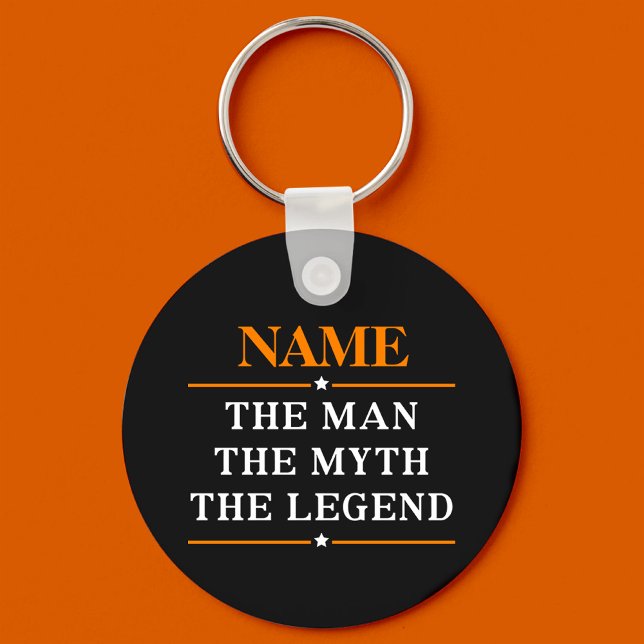 Personalised Name The Man The Myth The Legend Key Ring (Creator Uploaded)
