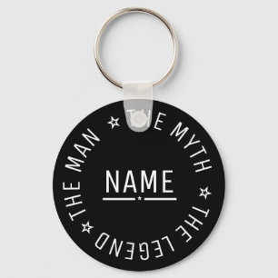 Personalised Name The Man The Myth The Legend Key Ring